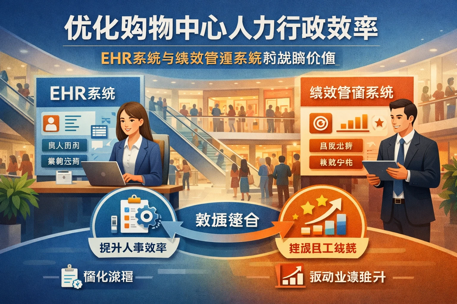 优化购物中心人力行政效率：EHR系统与绩效管理系统的战略价值