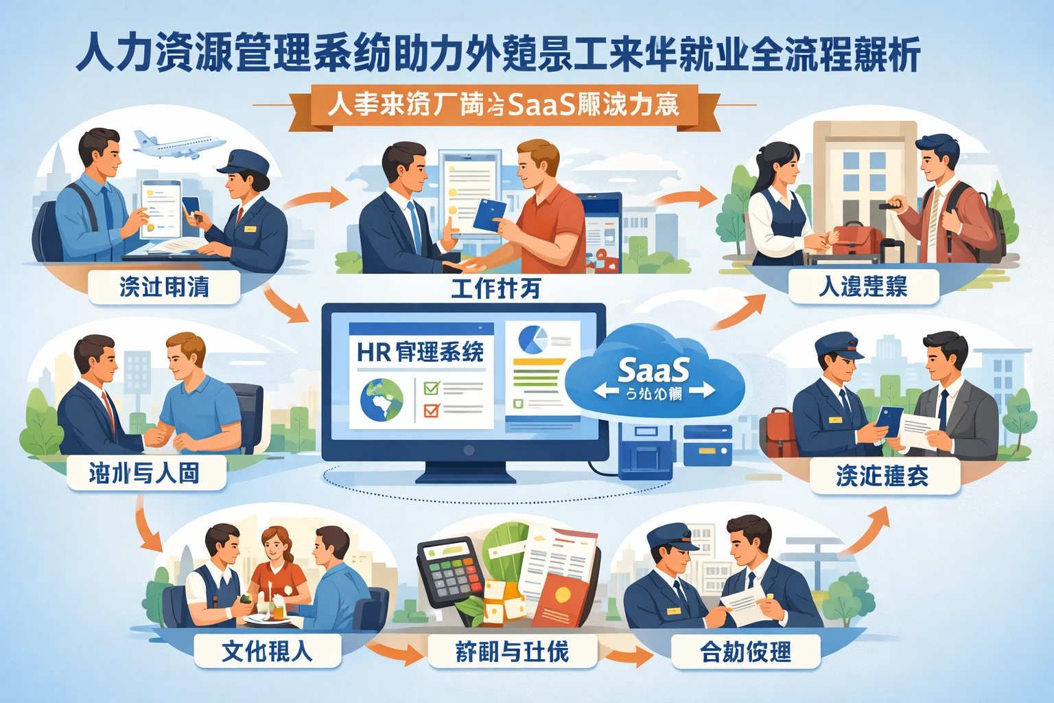 人力资源管理系统助力外籍员工来华就业全流程解析 - 人事系统厂商与SaaS解决方案