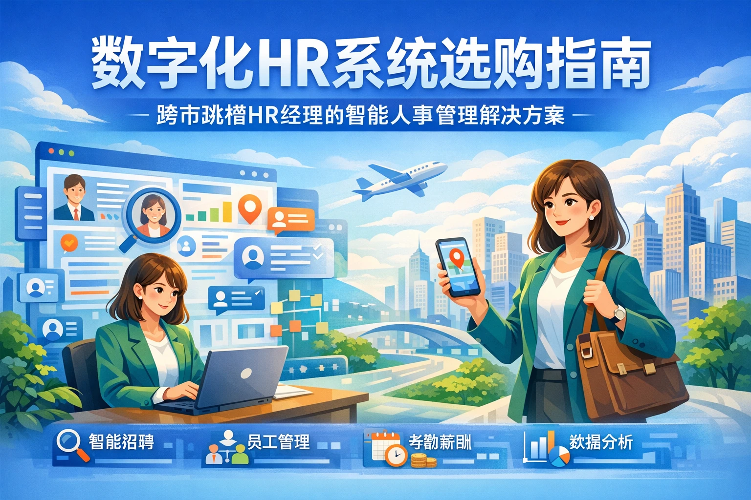 数字化HR系统选购指南：跨市跳槽HR经理的智能人事管理解决方案