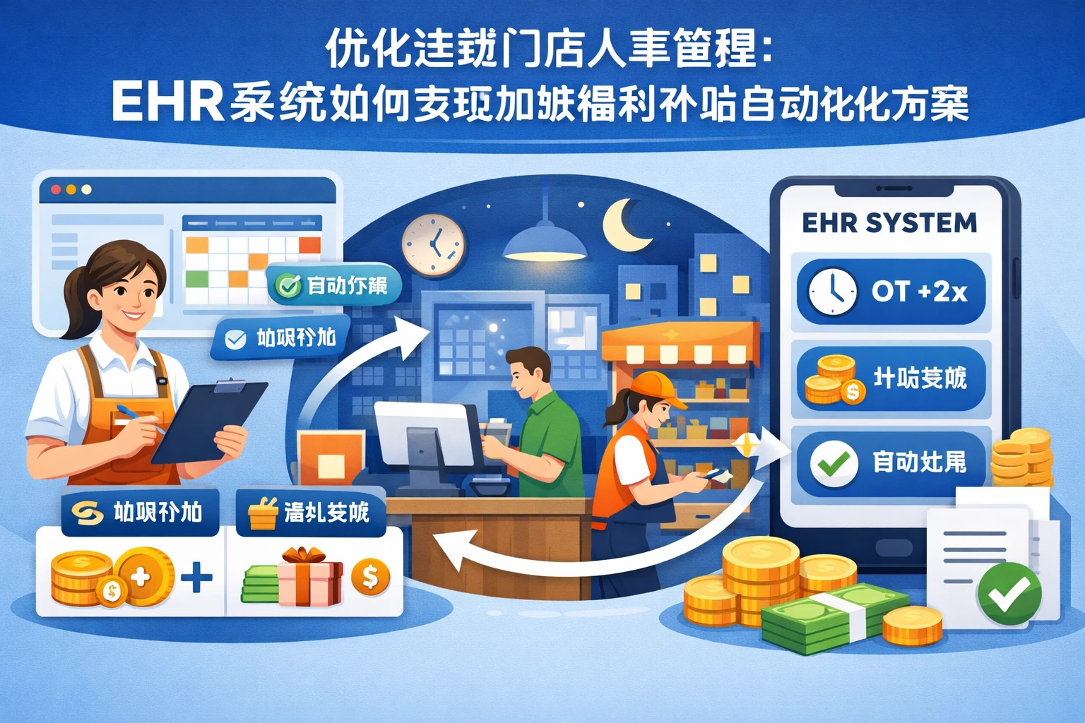 优化连锁门店人事管理:EHR系统如何实现加班福利补贴自动化方案