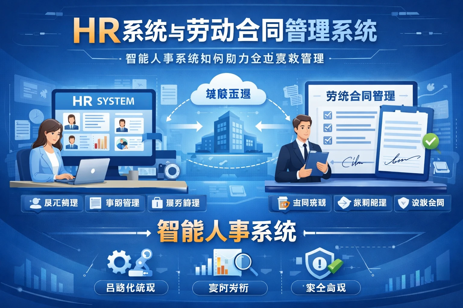 HR系统与劳动合同管理系统：智能人事系统如何助力企业高效管理