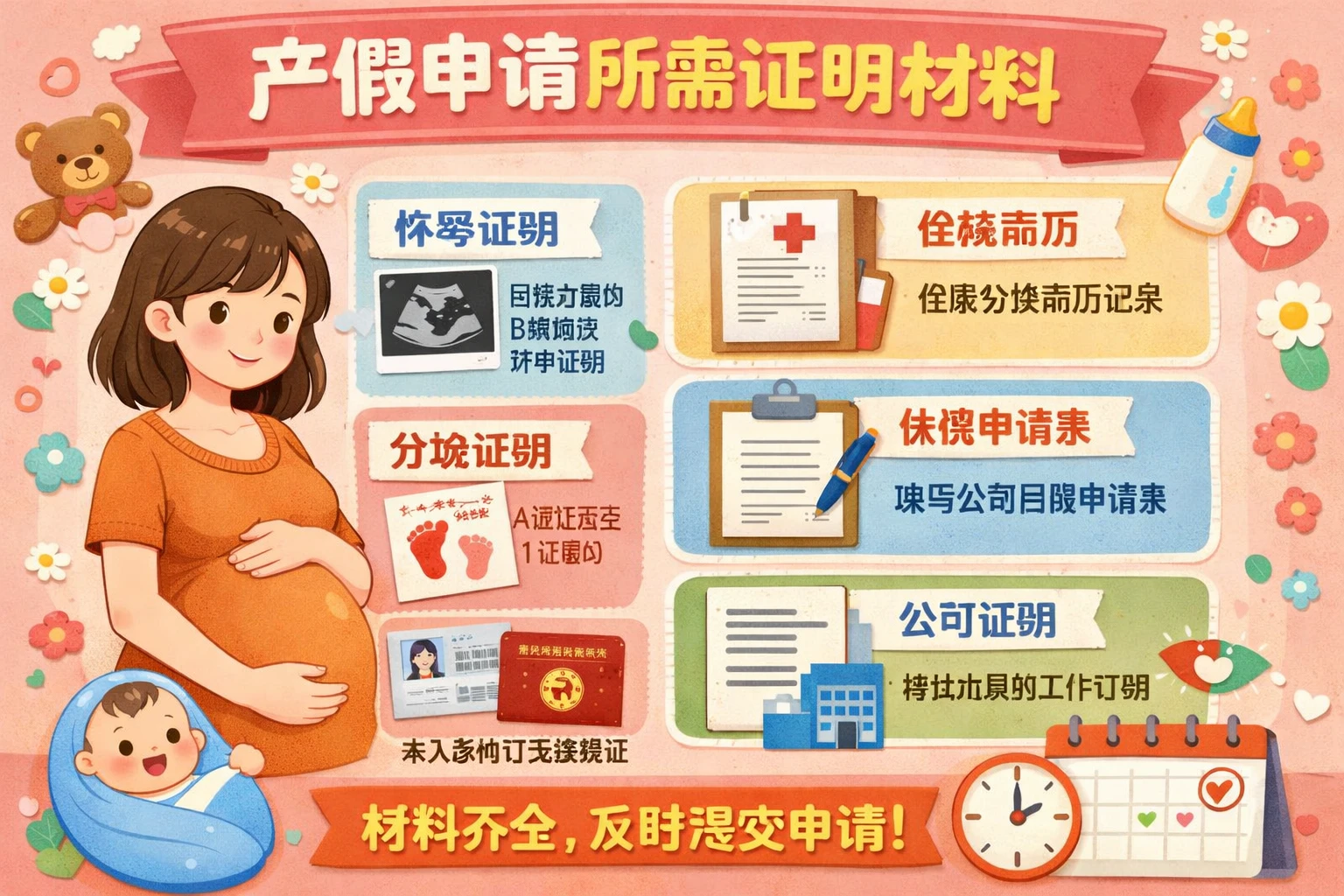 产假申请所需证明材料