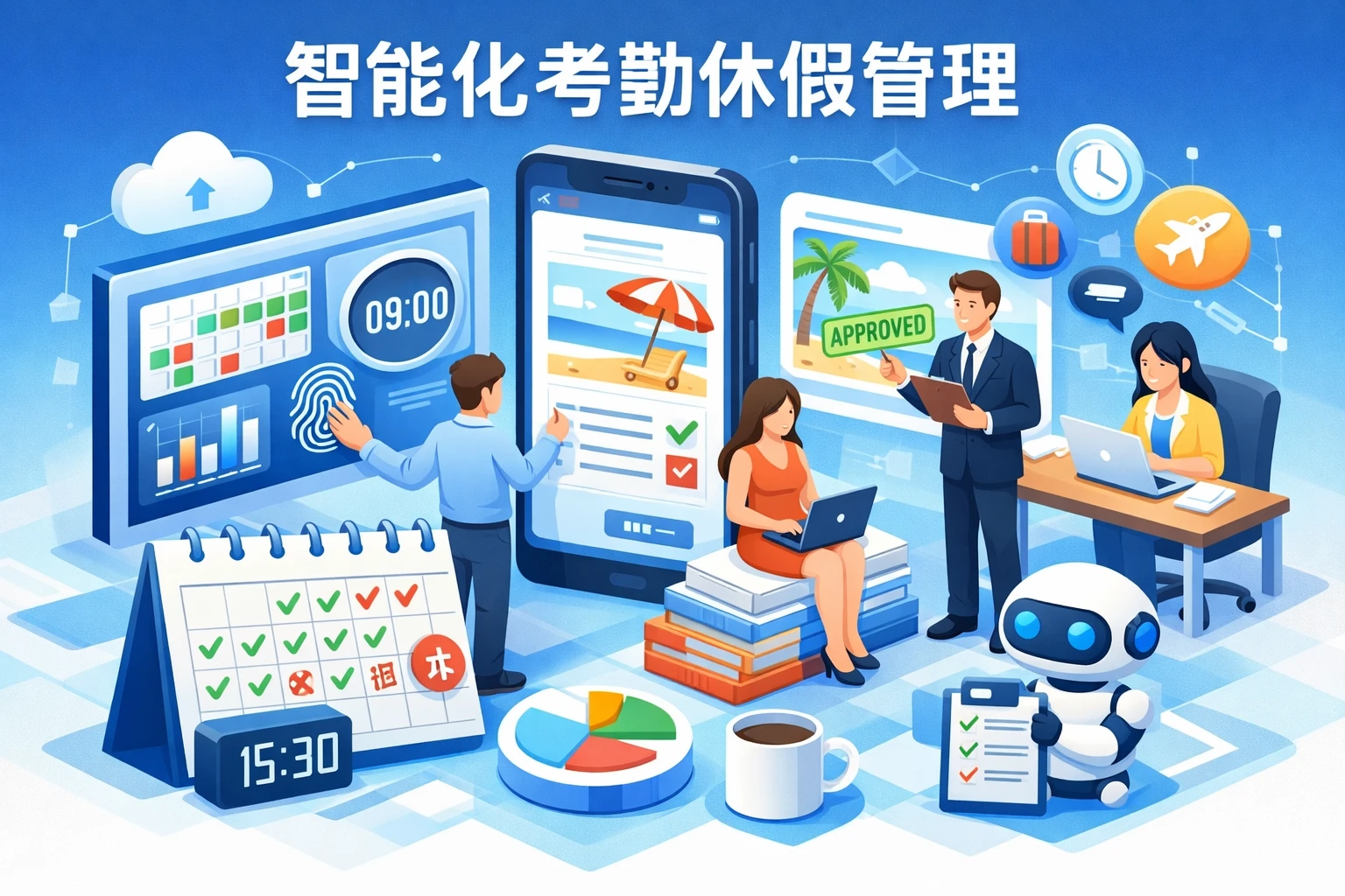 智能化考勤休假管理