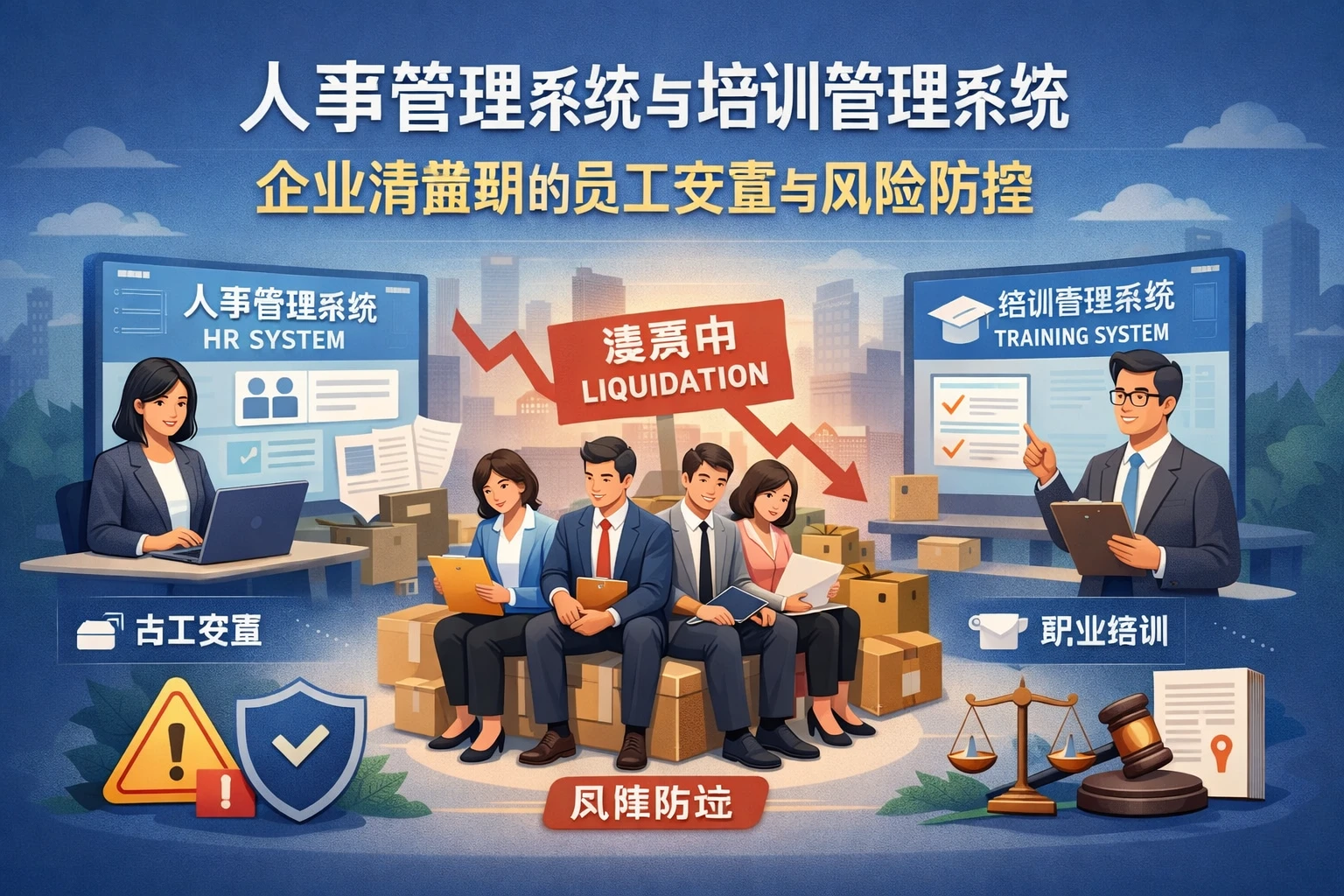 人事管理系统与培训管理系统：企业清盘期的员工安置与风险防控