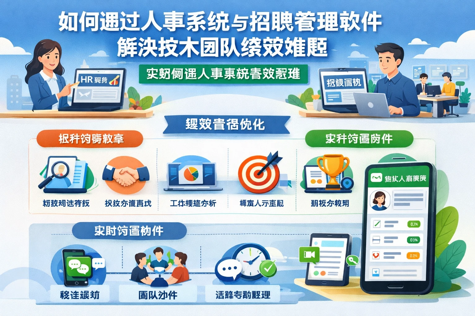 如何通过人事系统与招聘管理软件解决技术团队绩效难题，实现微信人事系统高效管理