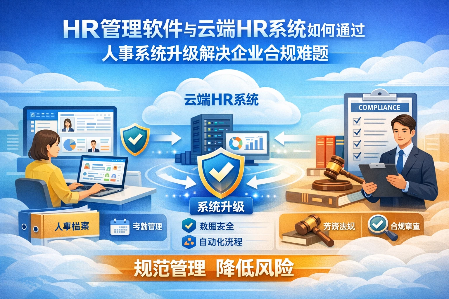 HR管理软件与云端HR系统如何通过人事系统升级解决企业合规难题