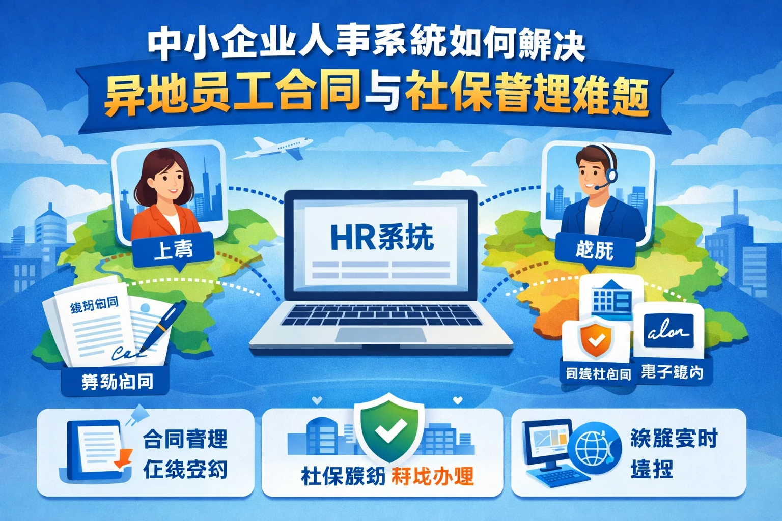 中小企业人事系统如何解决异地员工合同与社保管理难题