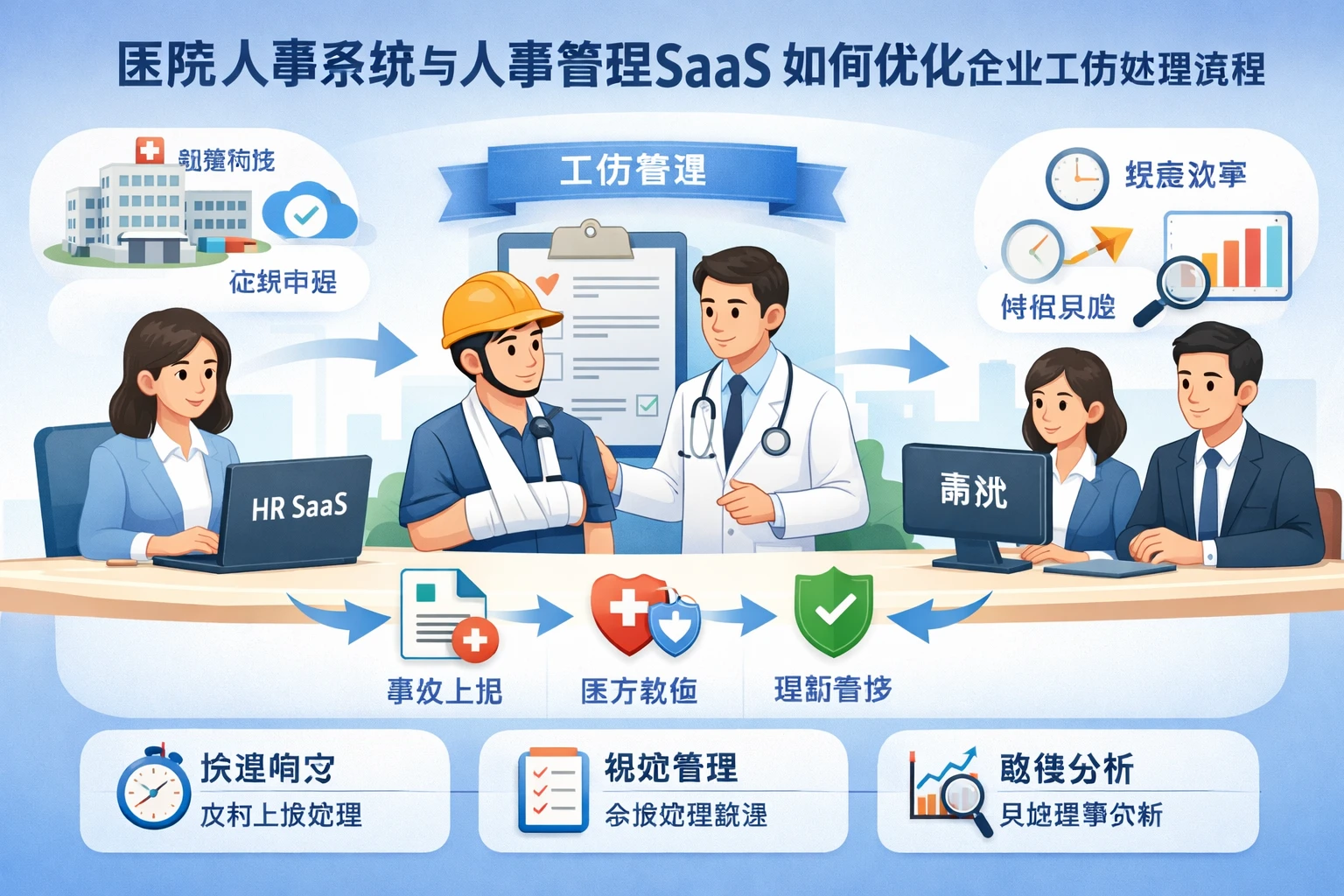 医院人事系统与人事管理SaaS如何优化企业工伤处理流程