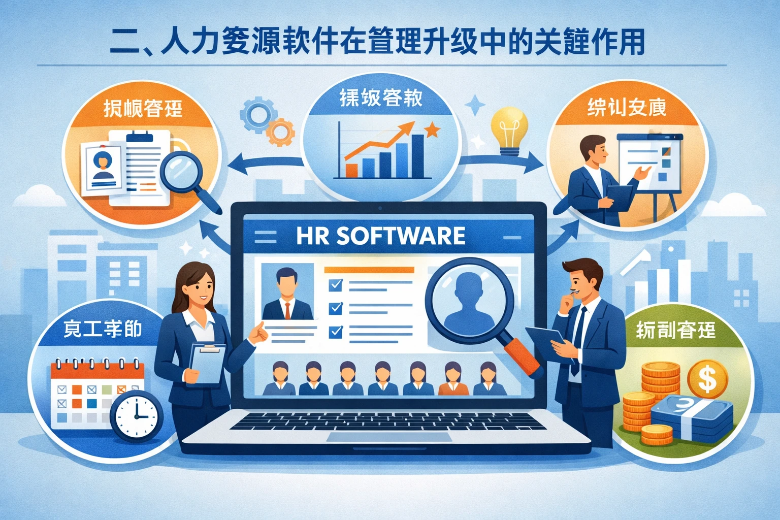 二、人力资源软件在管理升级中的关键作用