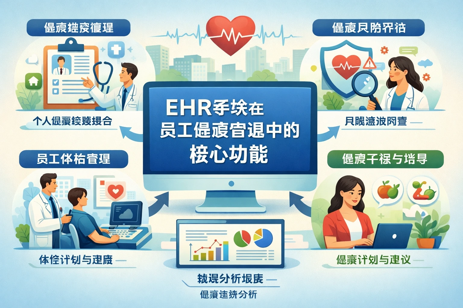 EHR系统在员工健康管理中的核心功能