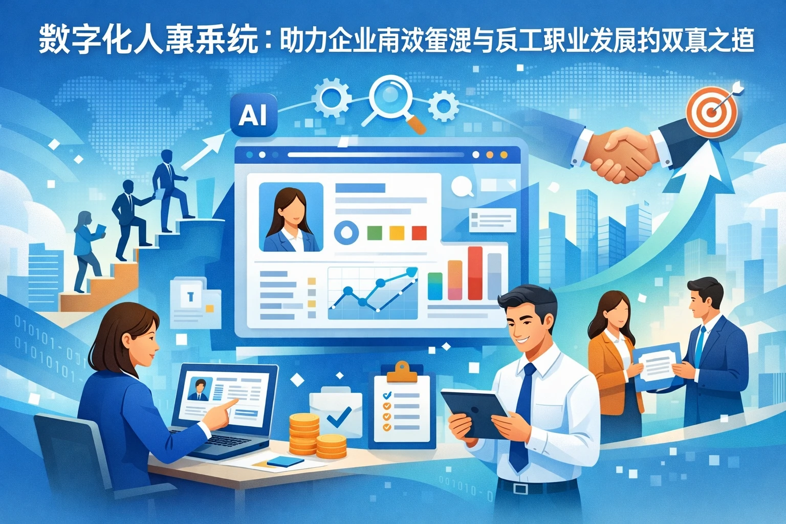 数字化人事系统：助力企业高效管理与员工职业发展的双赢之道