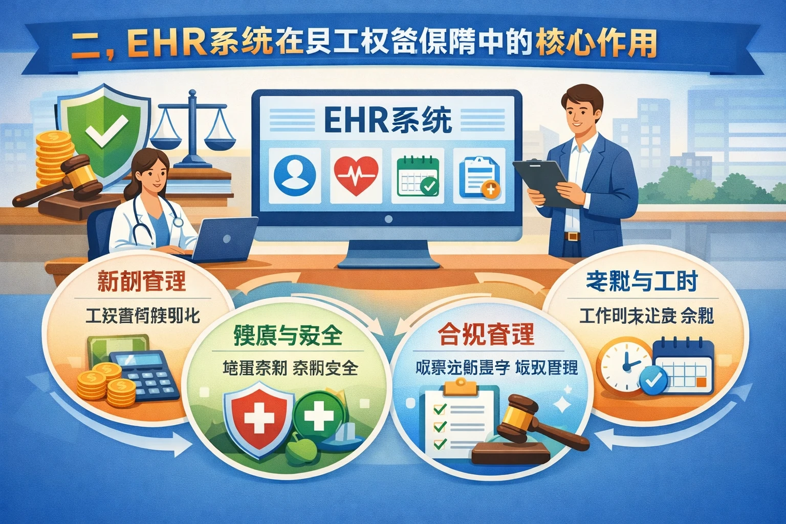 二、EHR系统在员工权益保障中的核心作用