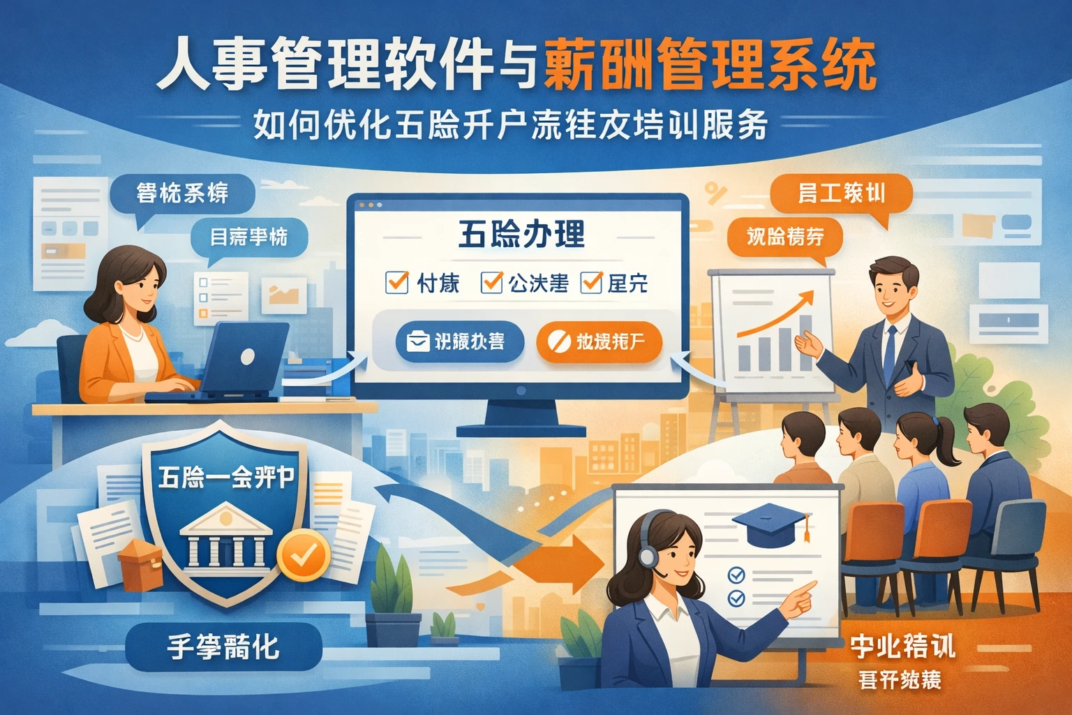 人事管理软件与薪酬管理系统如何优化五险开户流程及培训服务