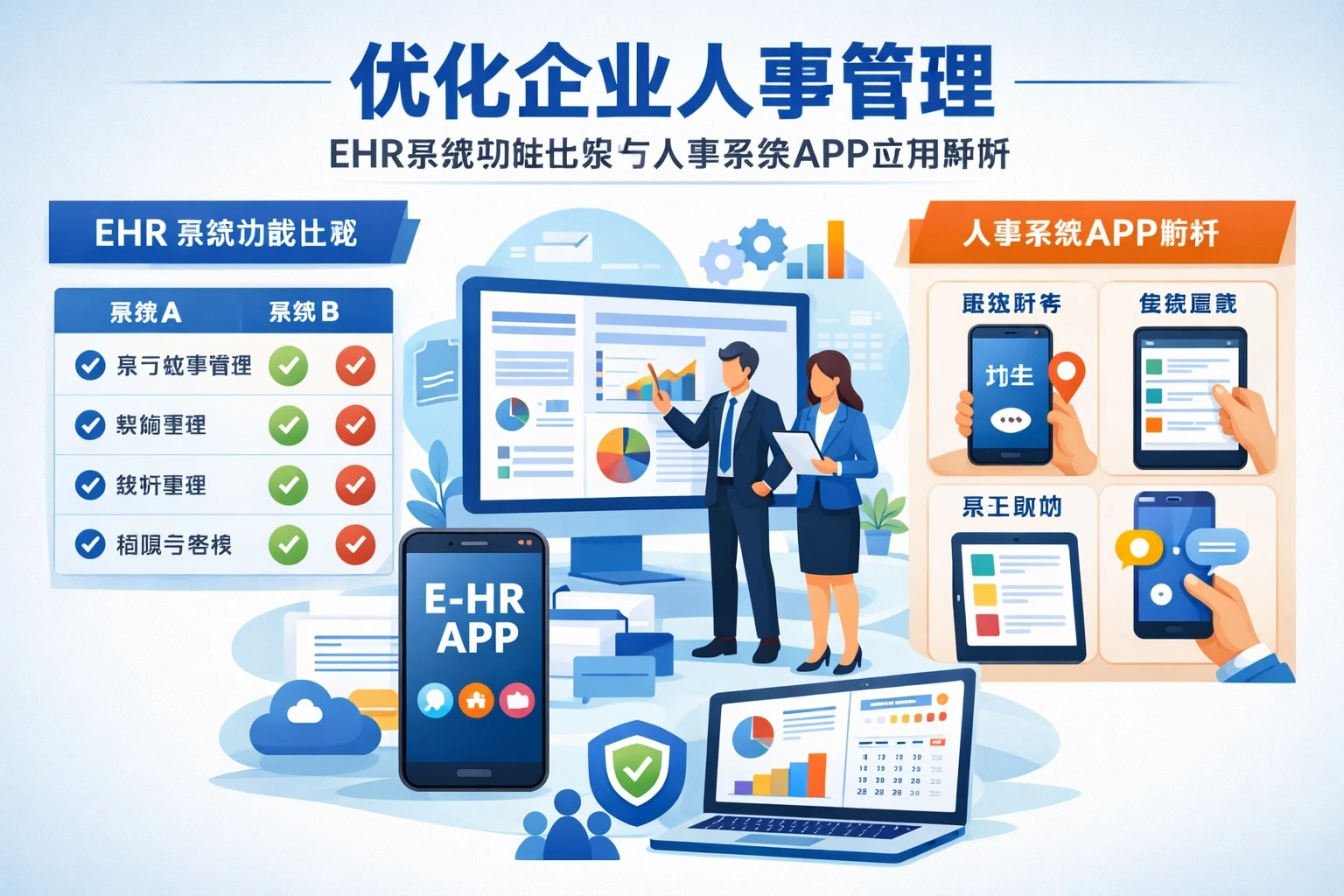 优化企业人事管理：ehr系统功能比较与人事系统APP应用解析