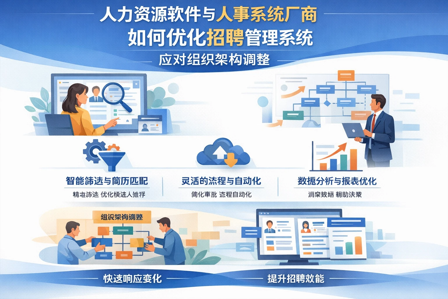 人力资源软件与人事系统厂商如何优化招聘管理系统应对组织架构调整