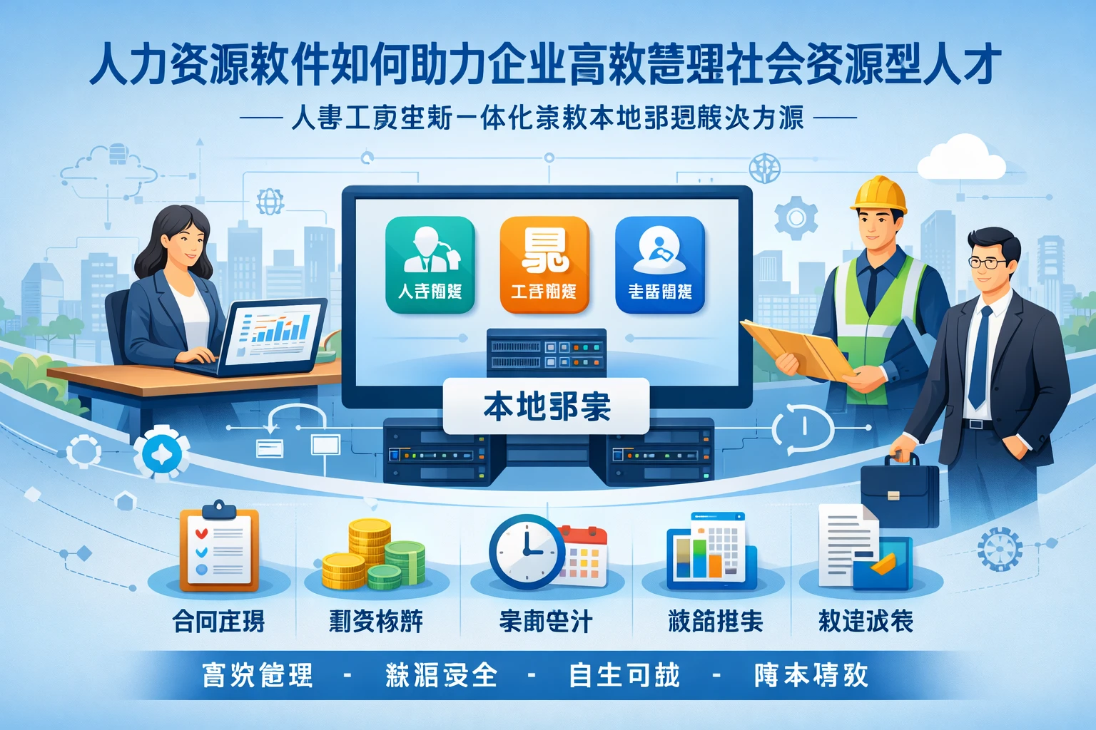 人力资源软件如何助力企业高效管理社会资源型人才——人事工资考勤一体化系统本地部署解决方案