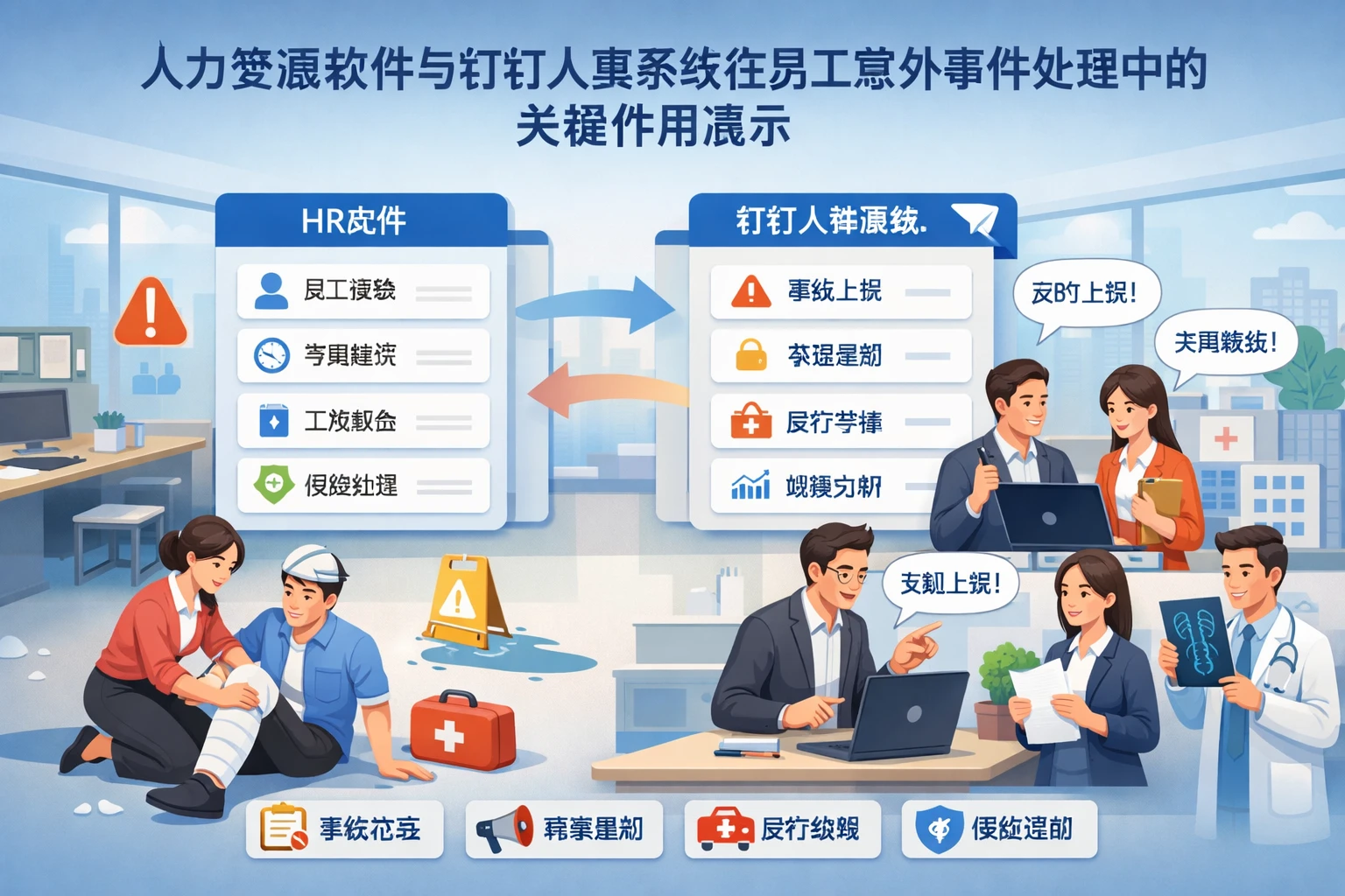 人力资源软件与钉钉人事系统在员工意外事件处理中的关键作用演示