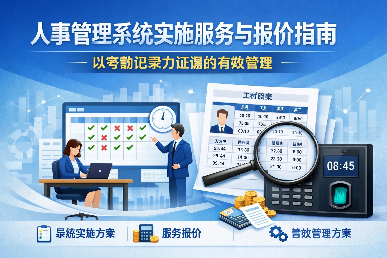 人事管理系统实施服务与报价指南：以考勤记录为证据的有效管理