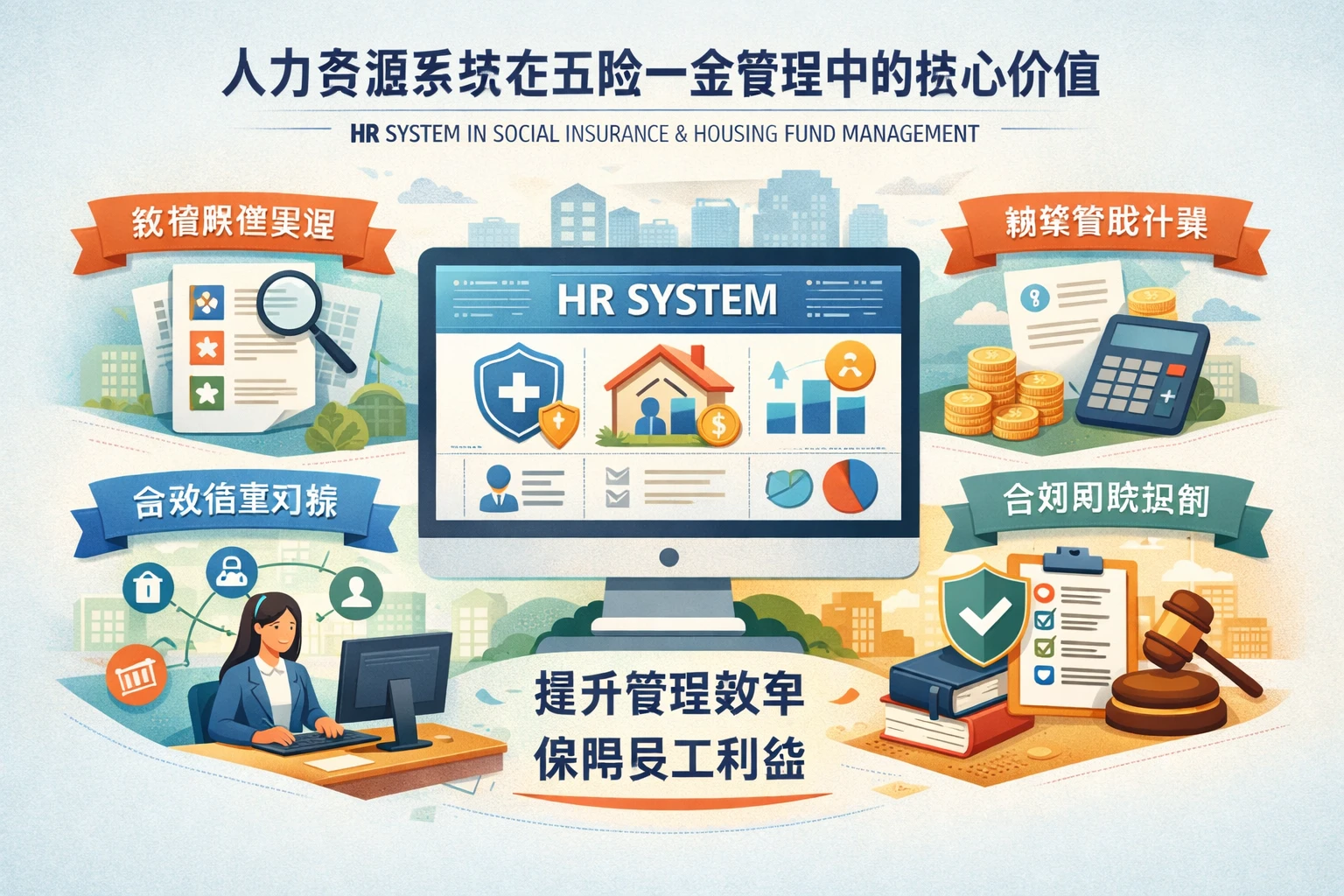 人力资源系统在五险一金管理中的核心价值