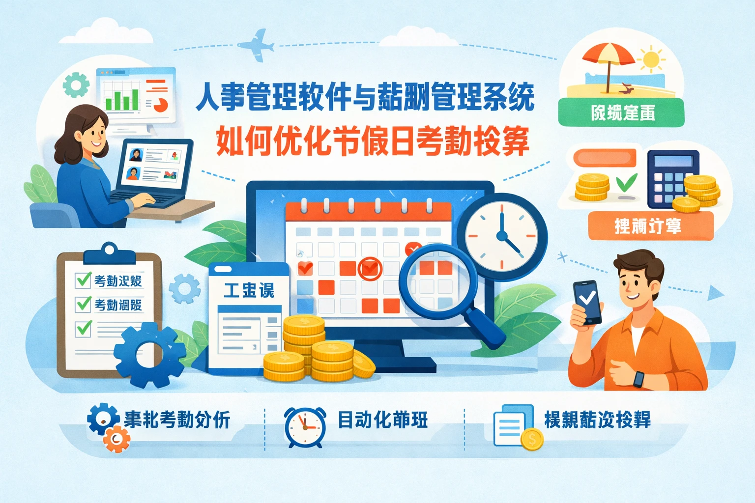 人事管理软件与薪酬管理系统如何优化节假日考勤核算