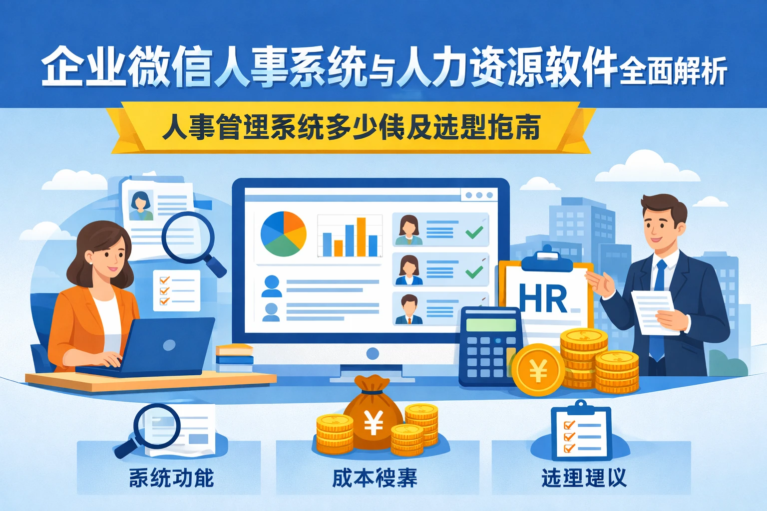 企业微信人事系统与人力资源软件全面解析：人事管理系统多少钱及选型指南