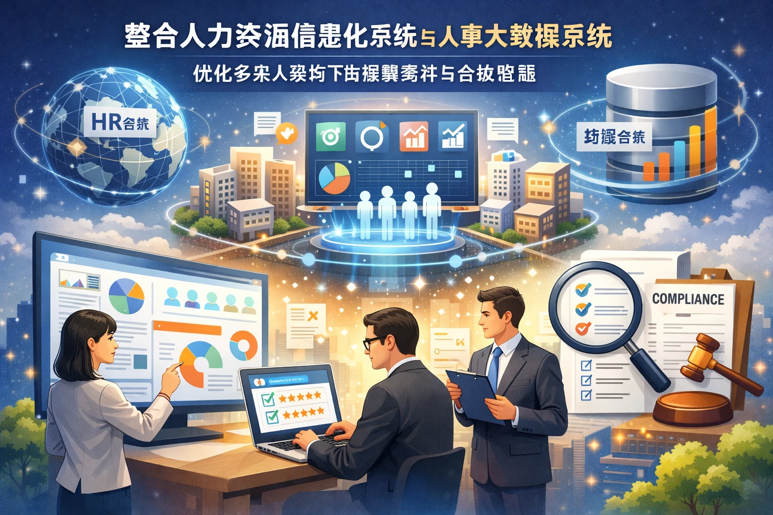整合人力资源信息化系统与人事大数据系统：优化多法人架构下的绩效考评与合规管理