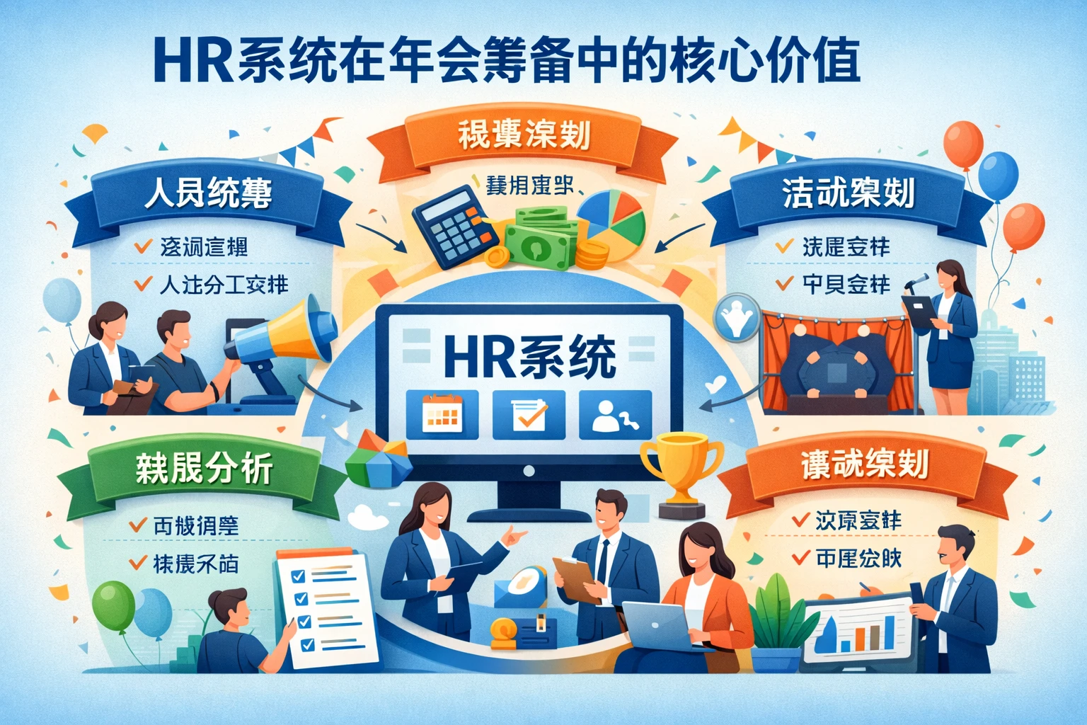 HR系统在年会筹备中的核心价值