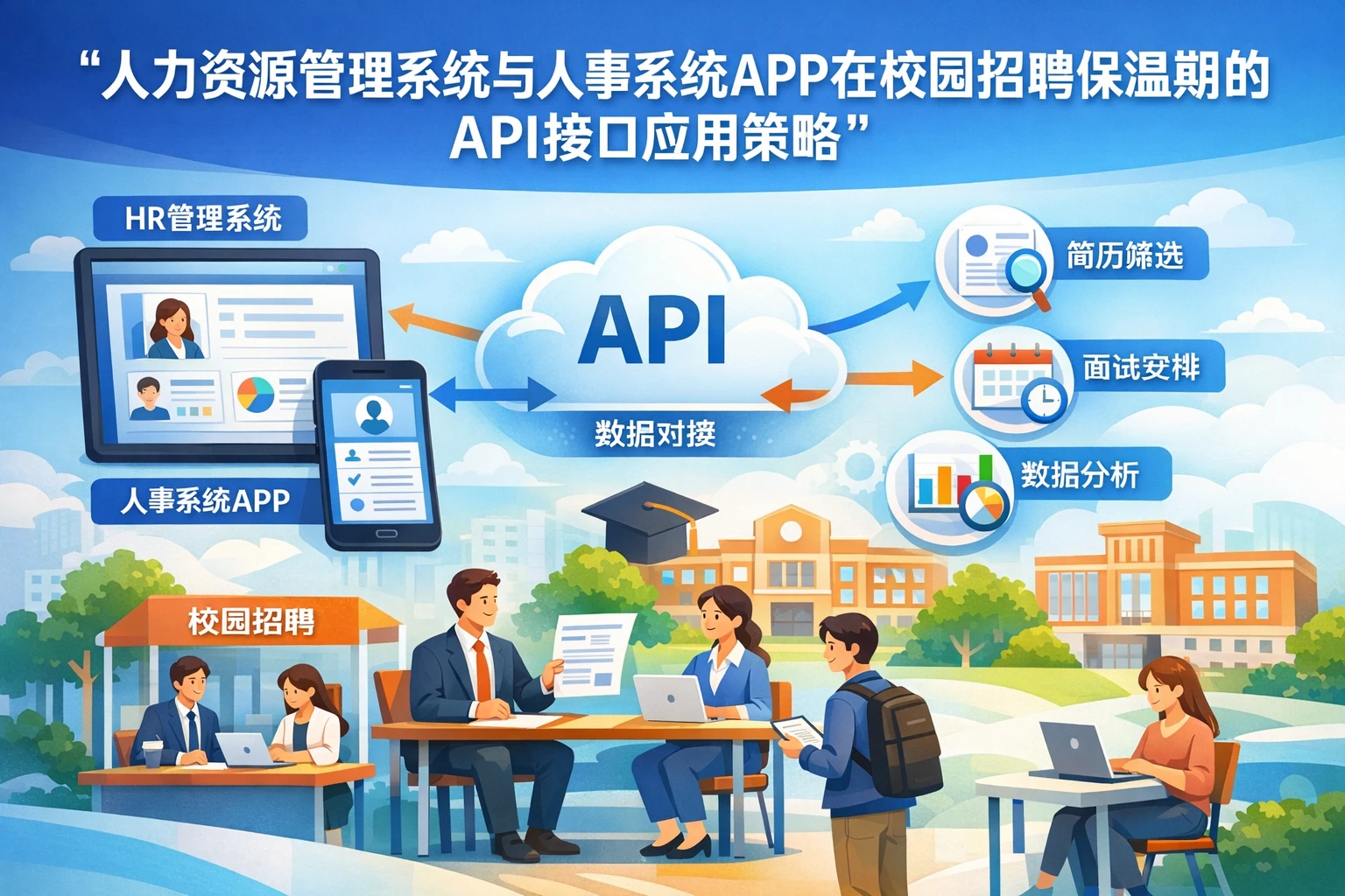 人力资源管理系统与人事系统APP在校园招聘保温期的API接口应用策略