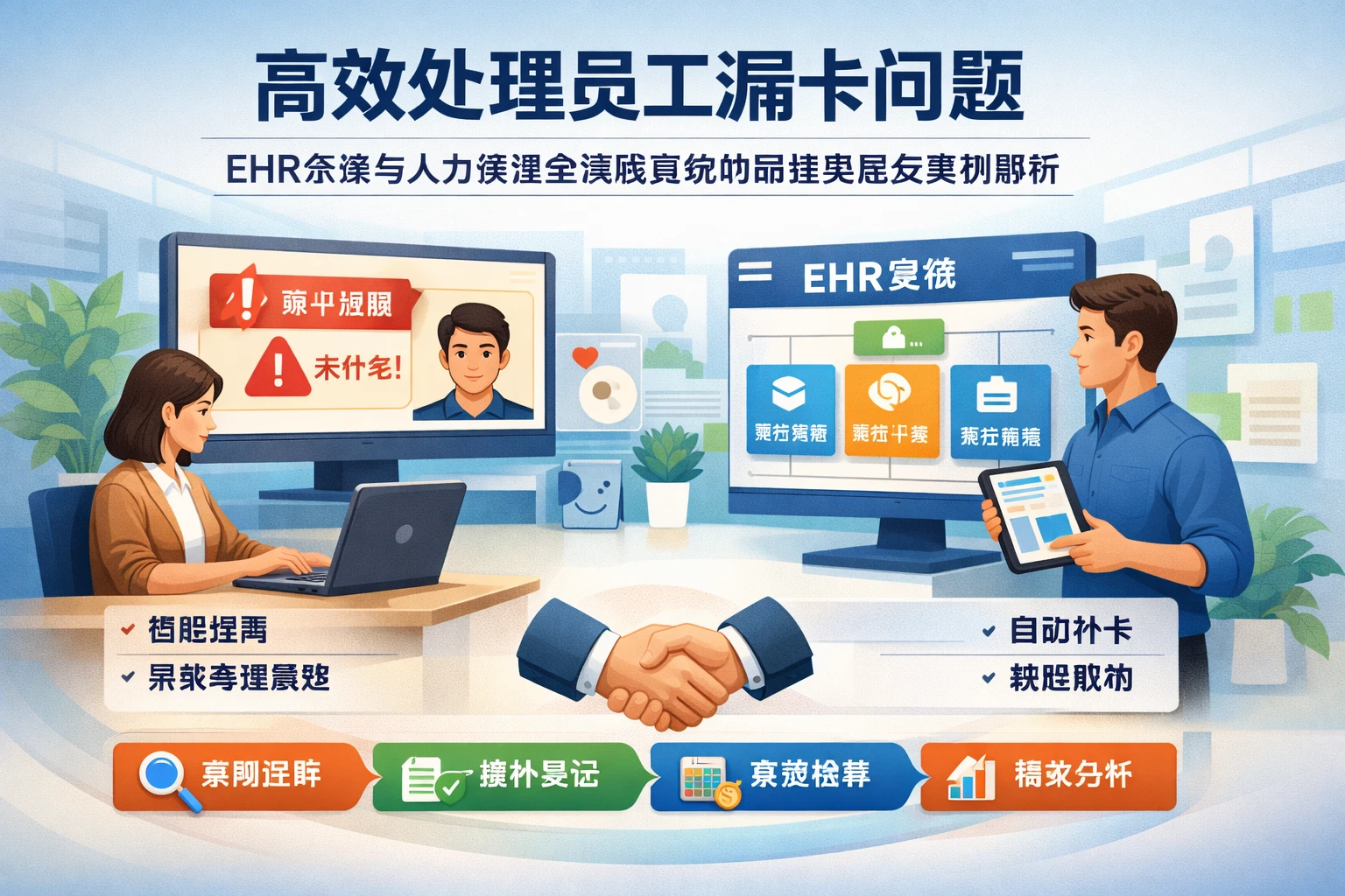 高效处理员工漏卡问题:EHR系统与人力资源全流程系统的最佳实践及案例解析
