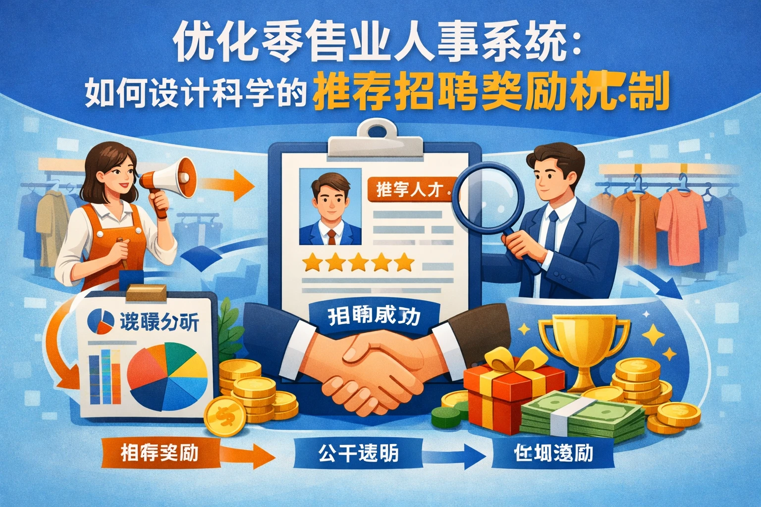 优化零售业人事系统：如何设计科学的推荐招聘奖励机制