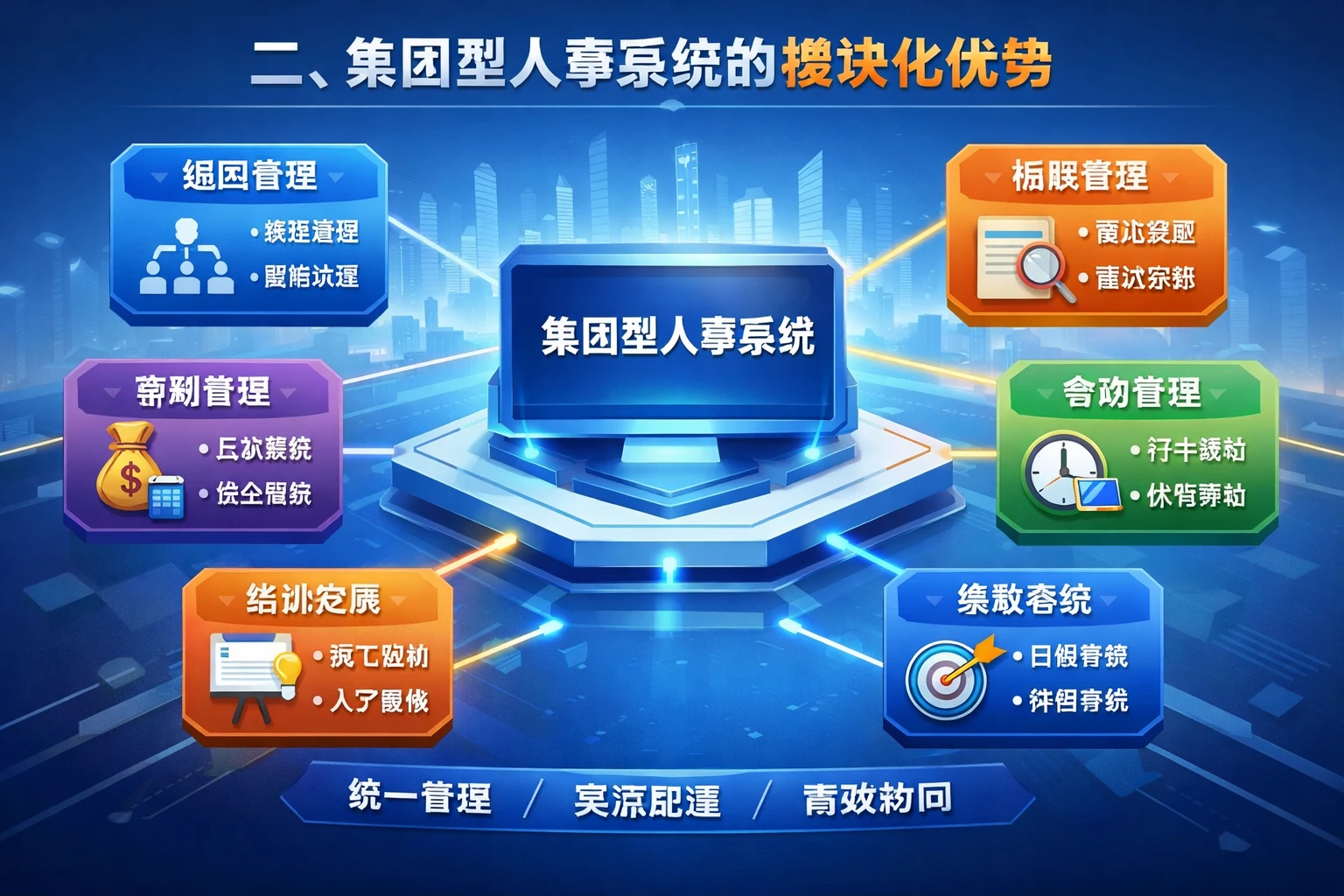 二、集团型人事系统的模块化优势