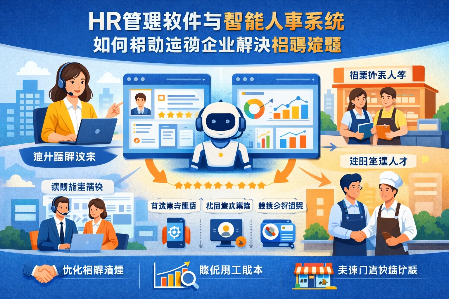 HR管理软件与智能人事系统如何帮助连锁企业解决招聘难题