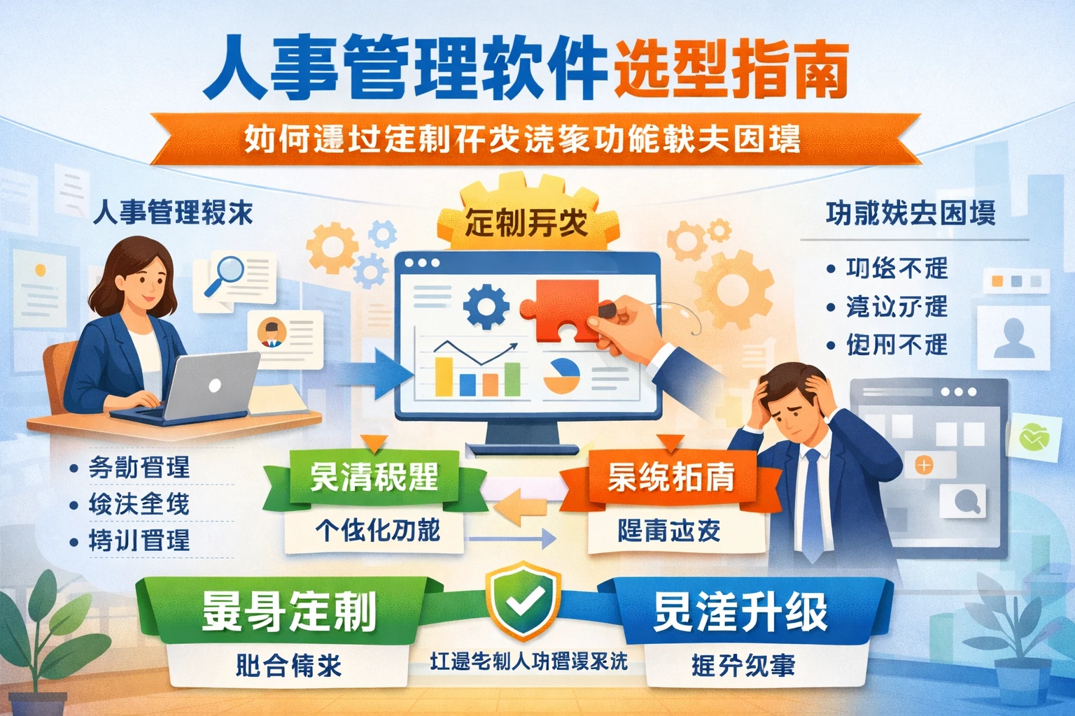人事管理软件选型指南：如何通过定制开发避免功能缺失困境