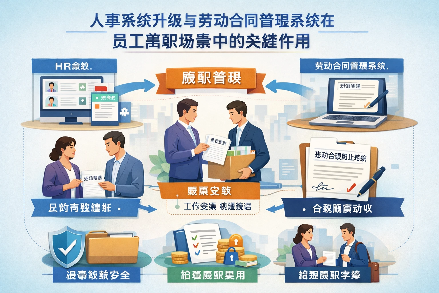 人事系统升级与劳动合同管理系统在员工离职场景中的关键作用