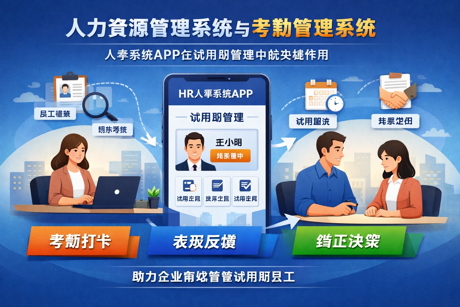 人力资源管理系统与考勤管理系统：人事系统APP在试用期管理中的关键作用