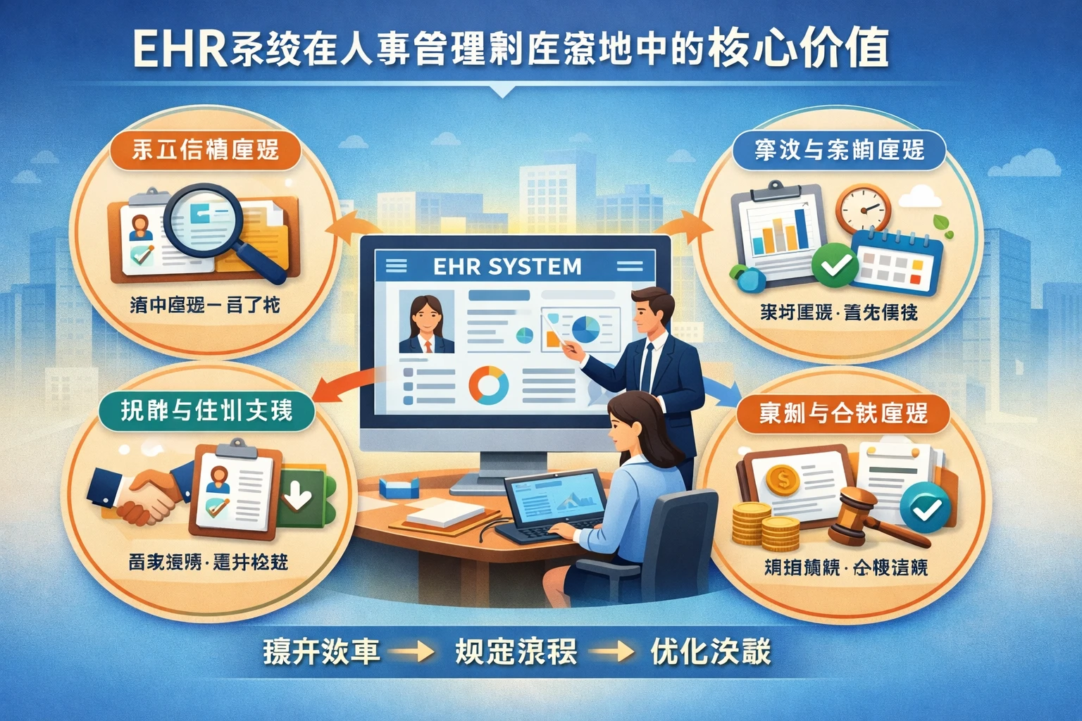 ehr系统在人事管理制度落地中的核心价值