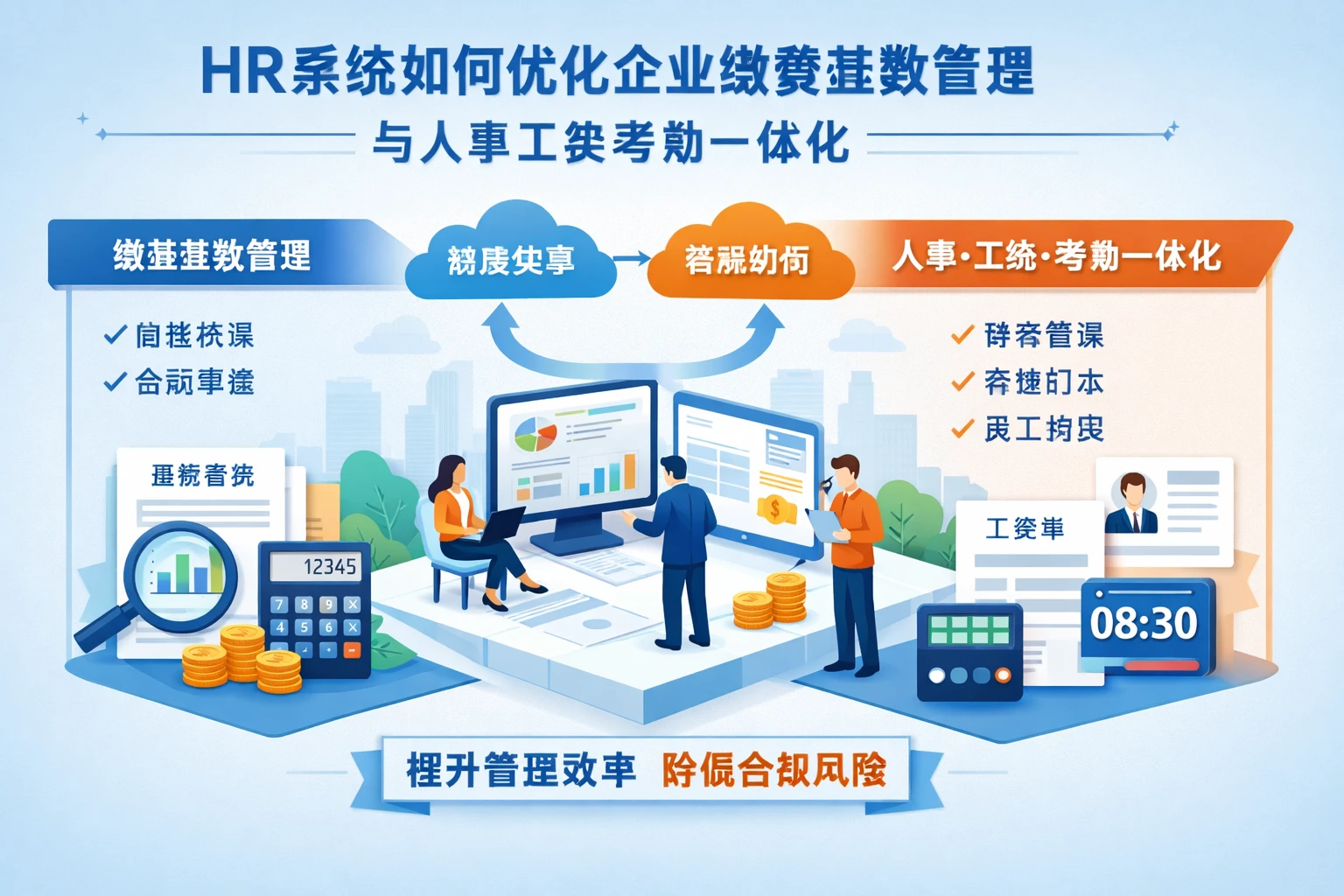 HR系统如何优化企业缴费基数管理与人事工资考勤一体化