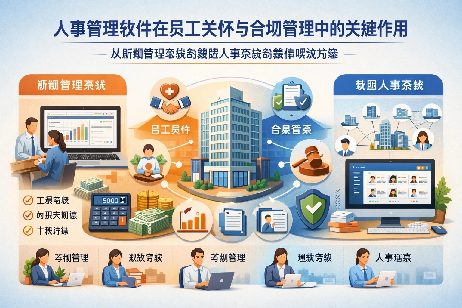 人事管理软件在员工关怀与合规管理中的关键作用：从薪酬管理系统到集团人事系统的整体解决方案