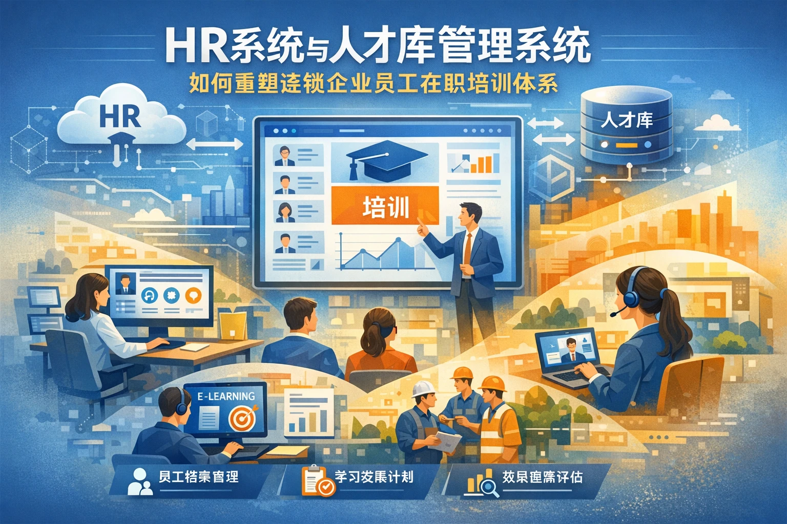 HR系统与人才库管理系统如何重塑连锁企业员工在职培训体系