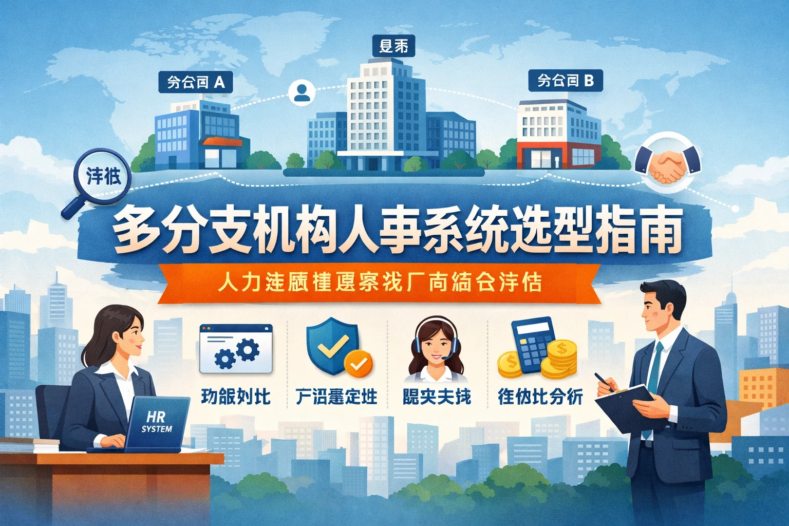 多分支机构人事系统选型指南：人力资源管理系统厂商综合评估