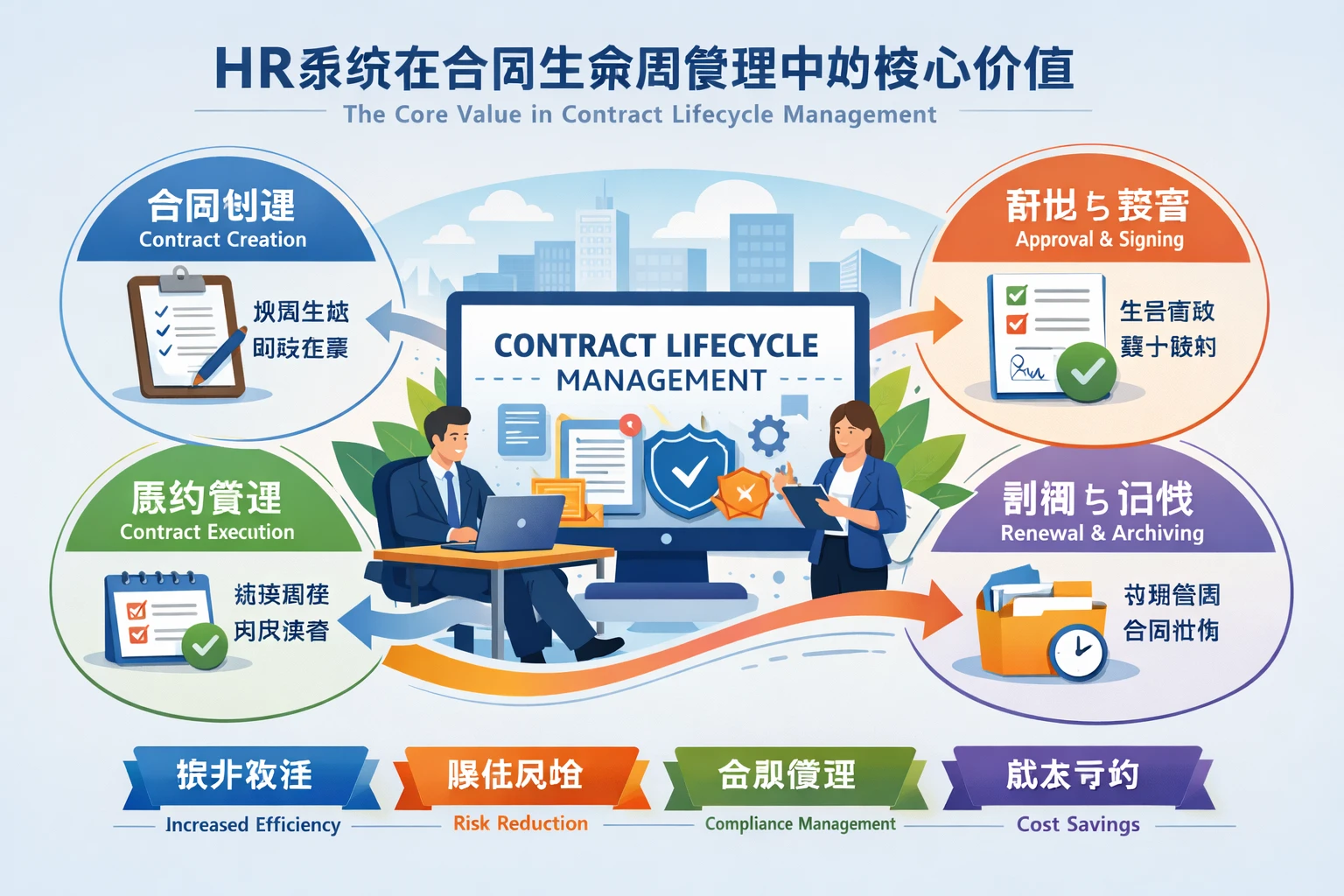 HR系统在合同生命周期管理中的核心价值