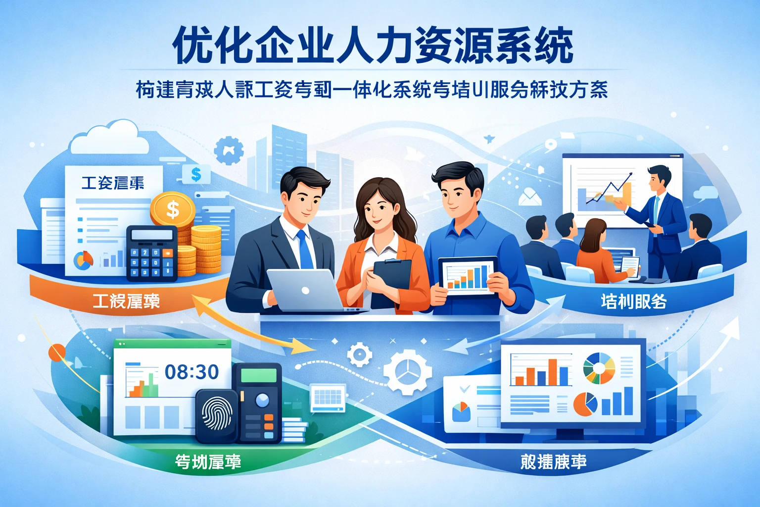优化企业人力资源系统：构建高效人事工资考勤一体化系统与培训服务解决方案