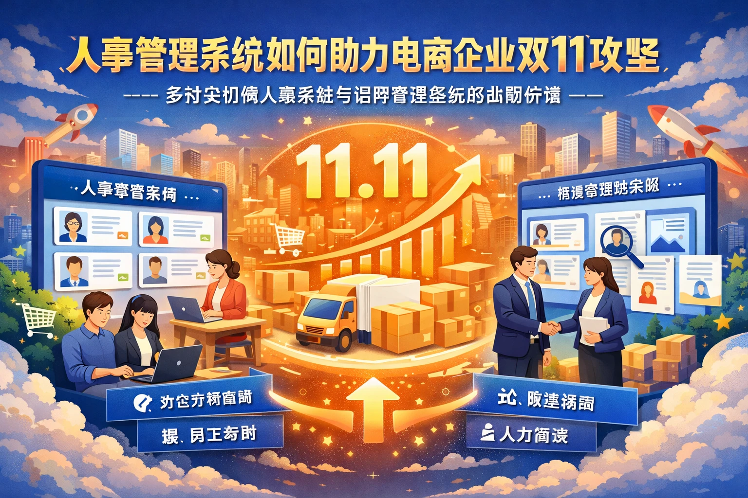 人事管理系统如何助力电商企业双11攻坚——多分支机构人事系统与招聘管理系统的战略价值