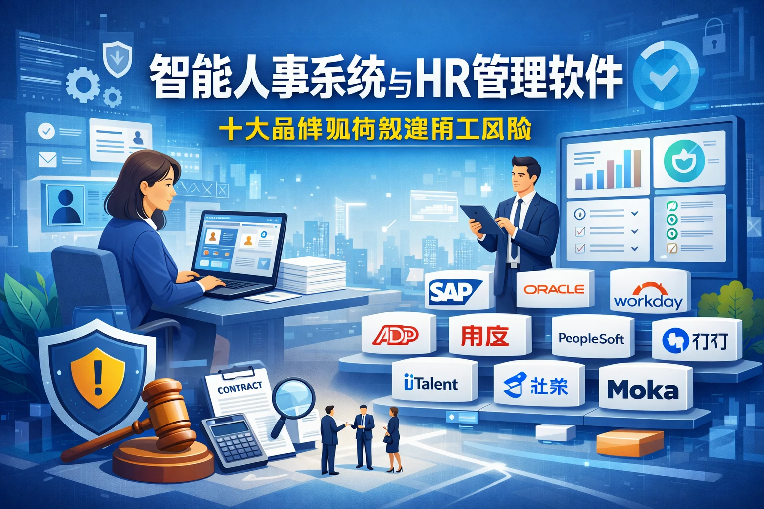 智能人事系统与HR管理软件：十大品牌如何规避用工风险