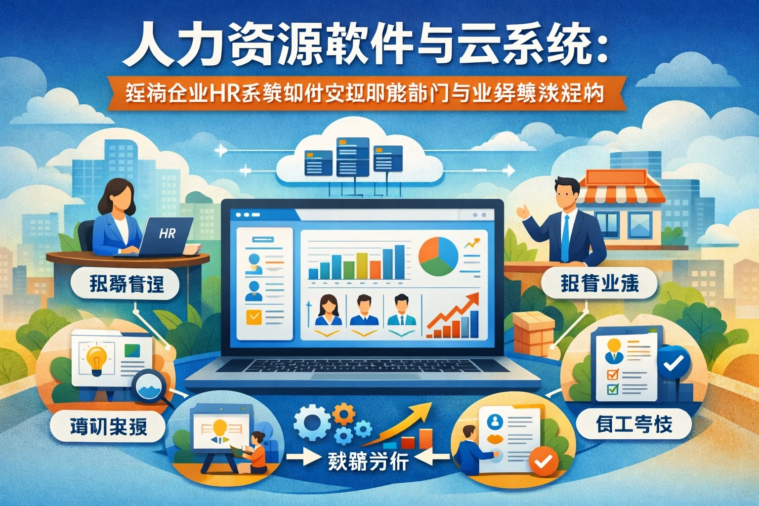 人力资源软件与云系统：连锁企业HR系统如何实现职能部门与业务绩效挂钩