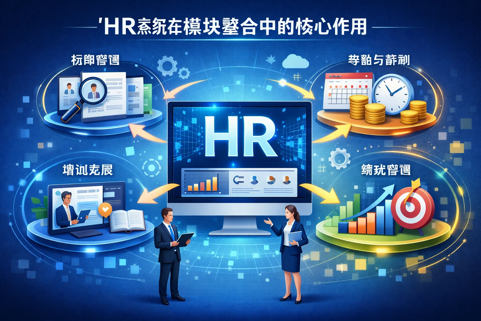 HR系统在模块整合中的核心作用
