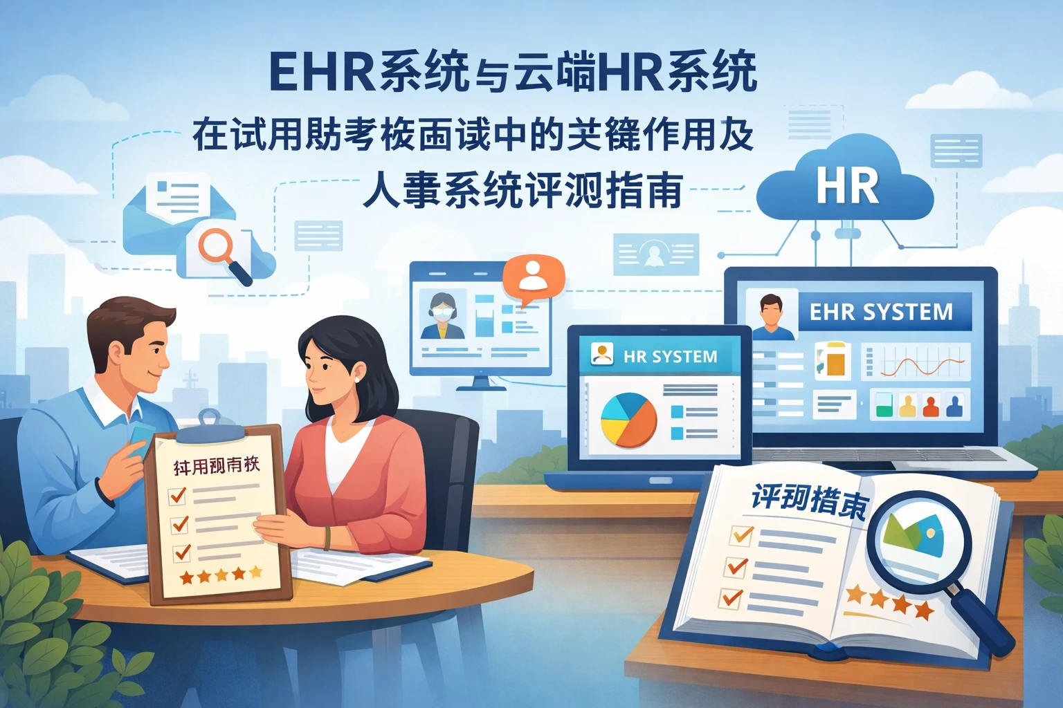 EHR系统与云端HR系统在试用期考核面谈中的关键作用及人事系统评测指南