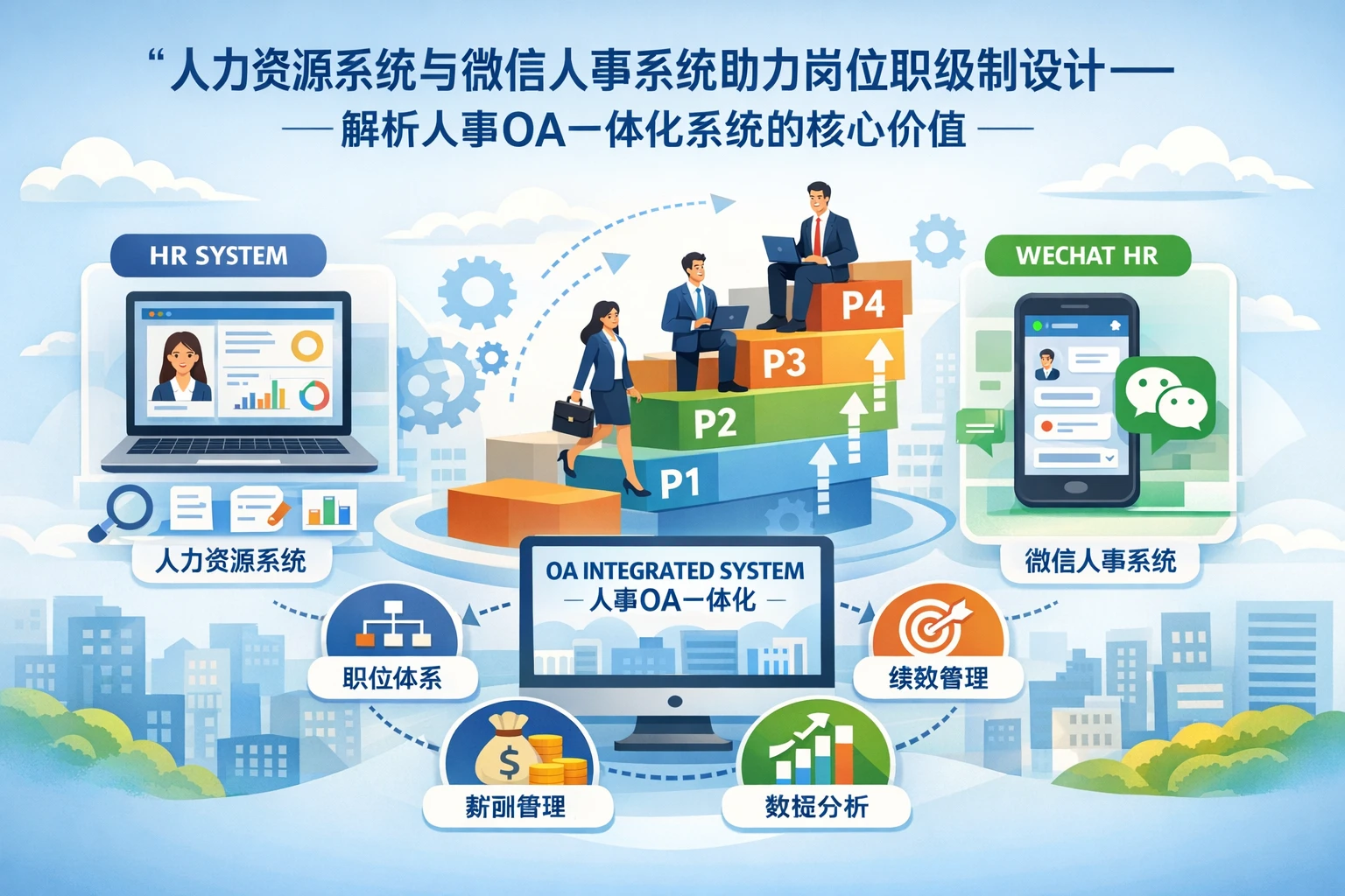 人力资源系统与微信人事系统助力岗位职级制设计——解析人事OA一体化系统的核心价值