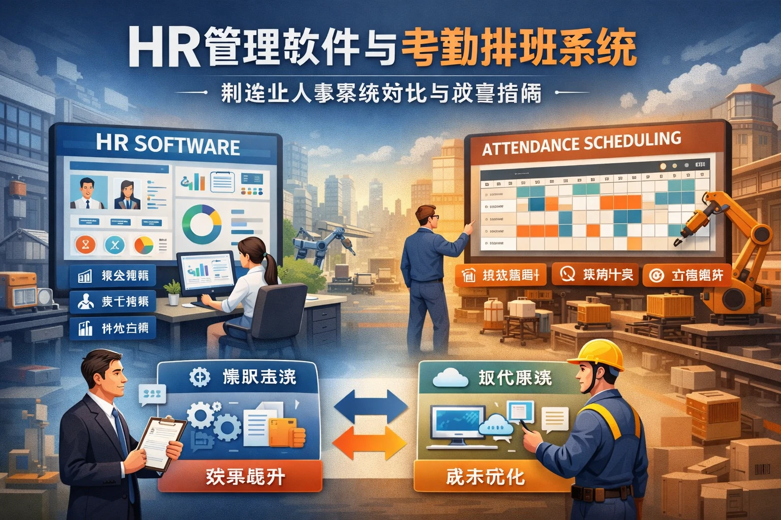 HR管理软件与考勤排班系统：制造业人事系统对比与改革指南