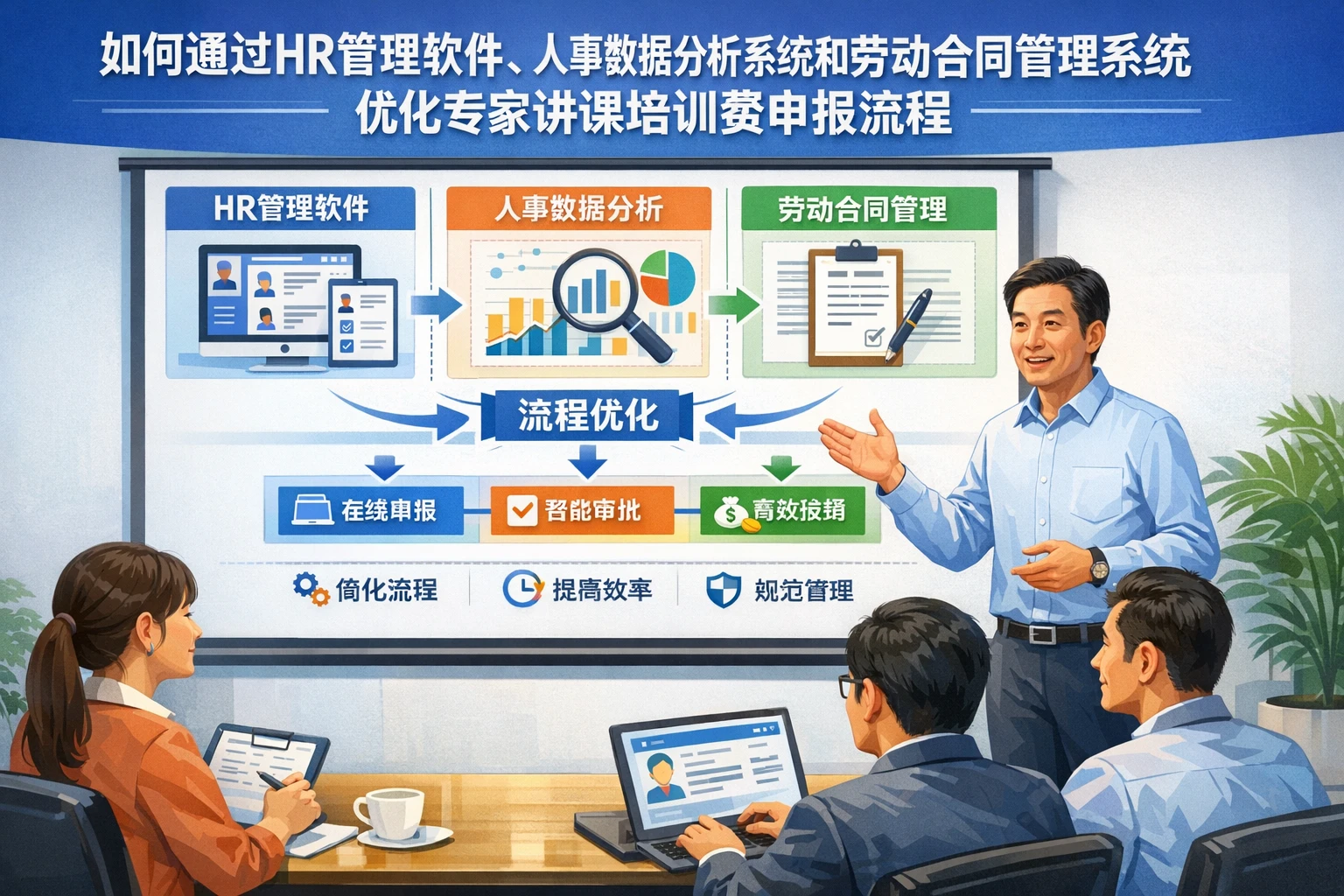 如何通过HR管理软件、人事数据分析系统和劳动合同管理系统优化专家讲课培训费申报流程
